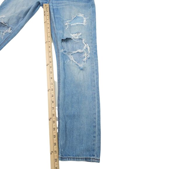 American Eagle Outfitters Distressed Vintage Hi Rise Womens 4 L Holes Destroyed - Picture 5 of 15